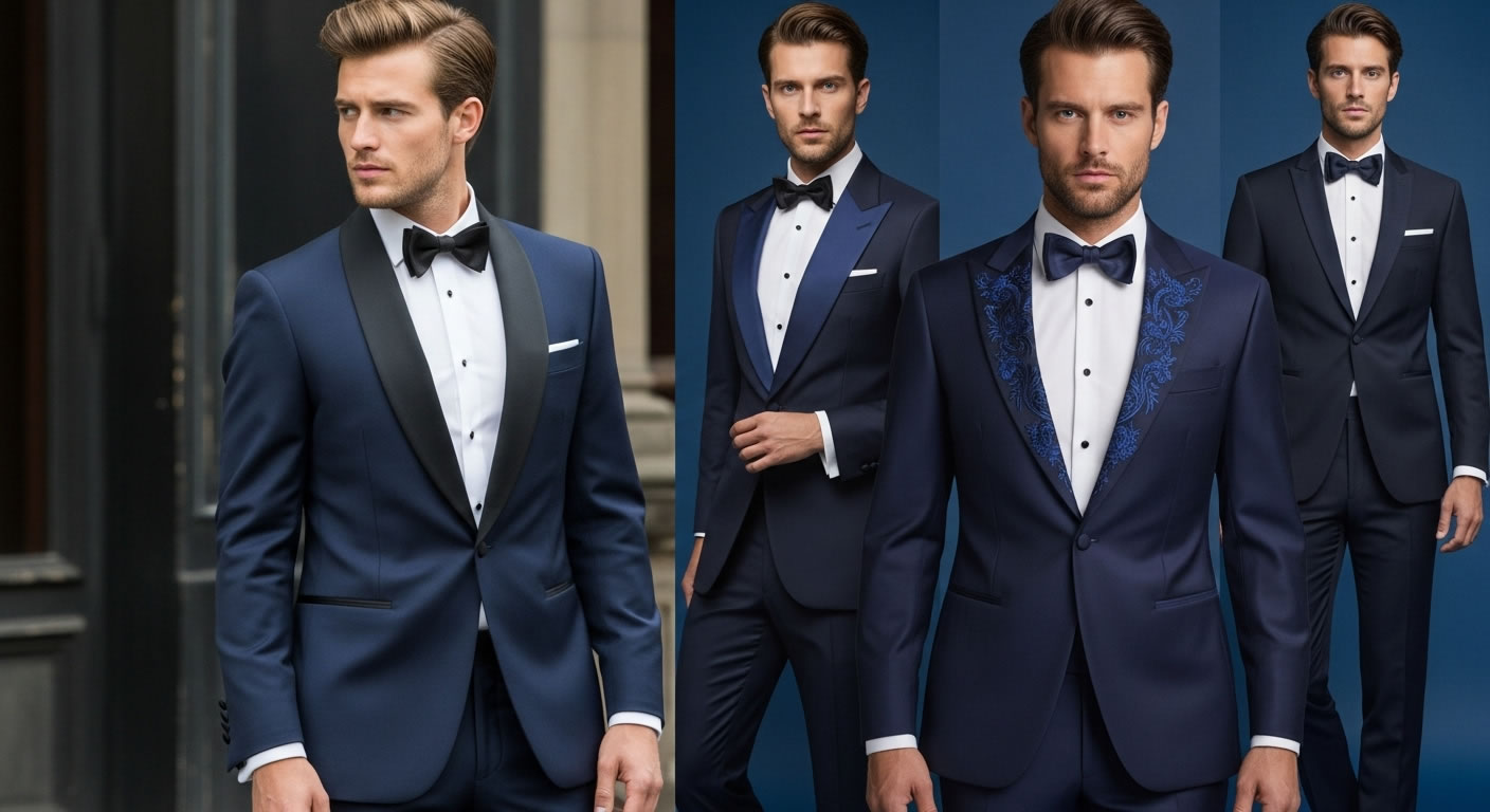 Blue Wedding Tuxedo Color