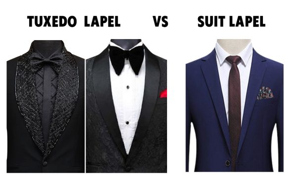 tuxedo lapel vs Suit Lapel