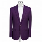 Custom Purple Linen Suit Men Andre Emilio