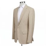 Custom Beige Linen Suit Men Andre Emilio